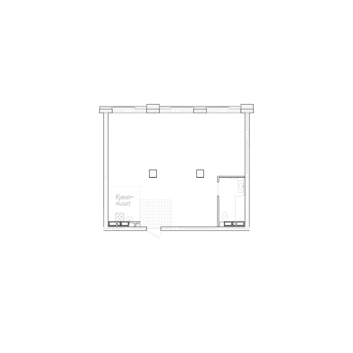 2-комнатная, 69.8 м², № 16 в Сады Маковского
