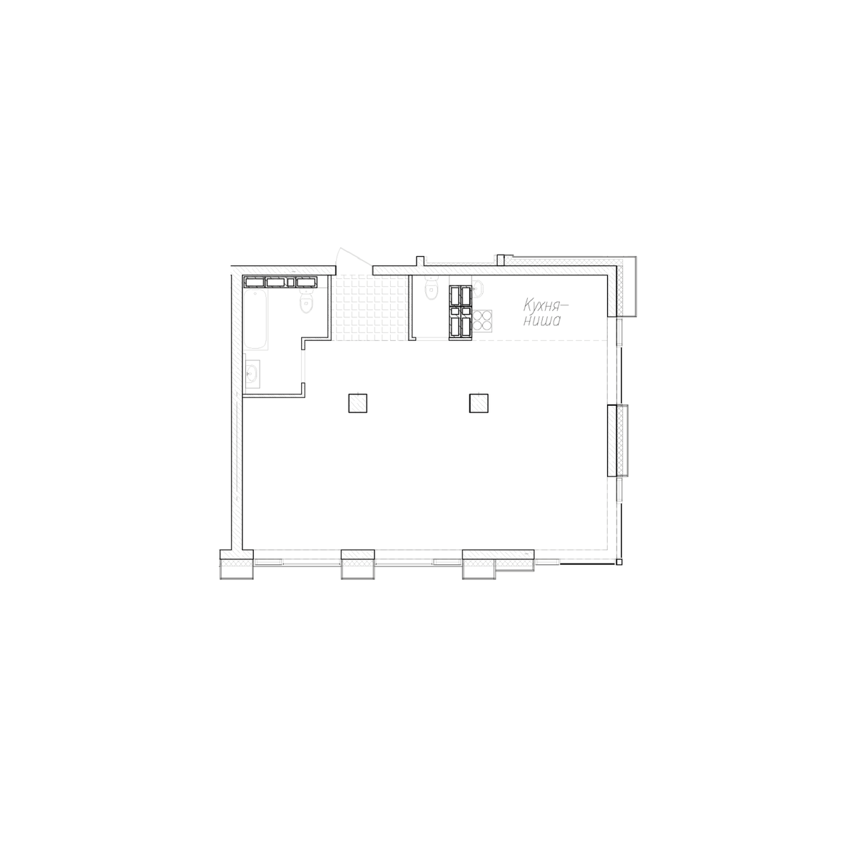 2-комнатная, 71.9 м², № 39 в Сады Маковского
