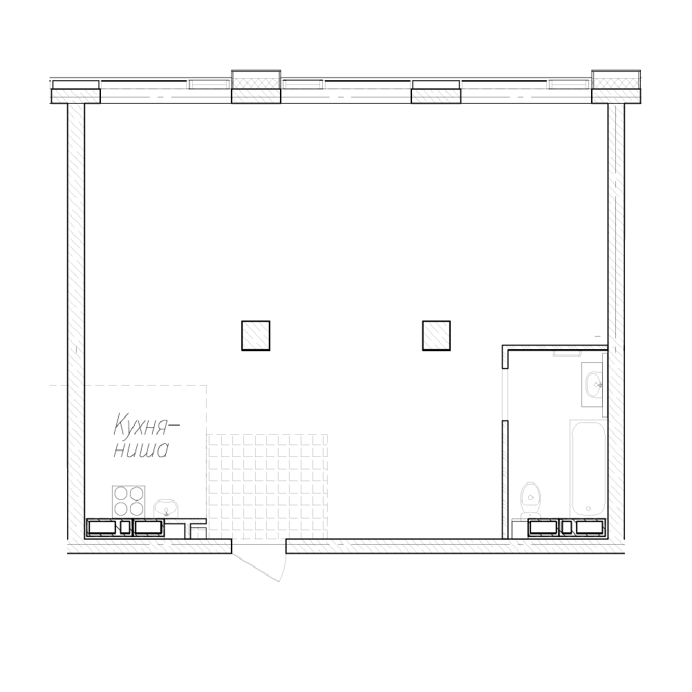2-комнатная, 69.6 м², № 26 в Сады Маковского
