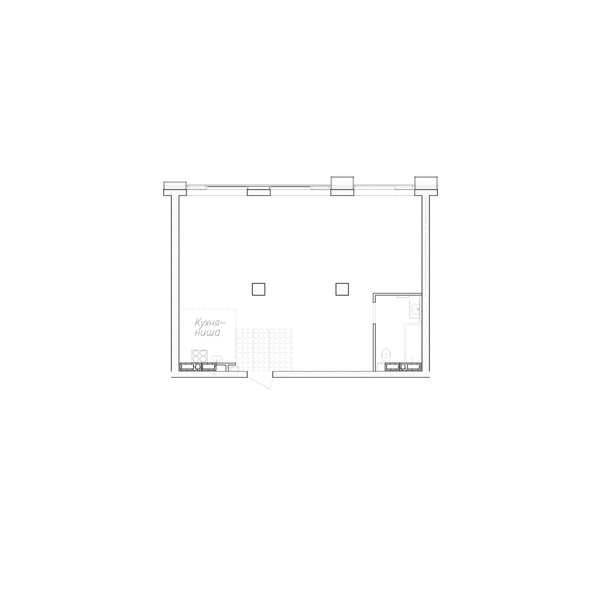 2-комнатная, 69.6 м², № 126 в Сады Маковского