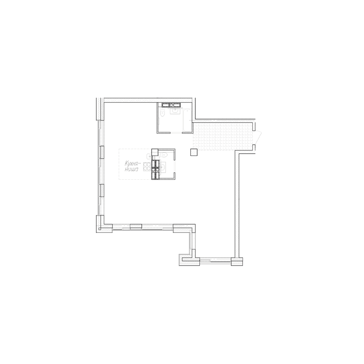 3-комнатная, 90.7 м², № 13 в Сады Маковского