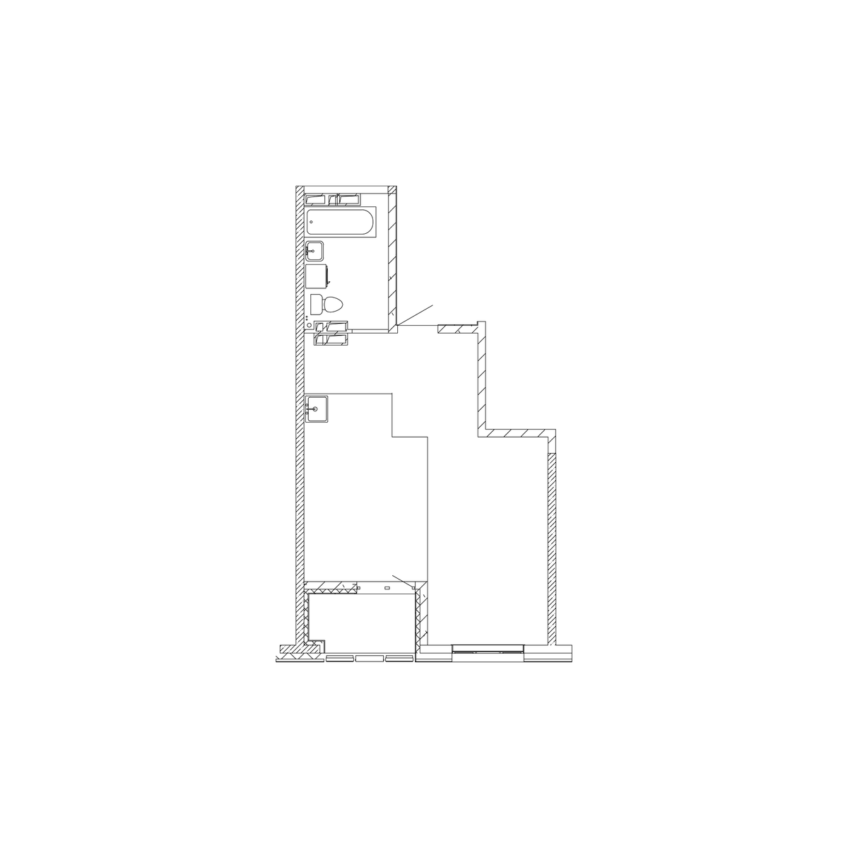 1-комнатная, 44.7 м², № 361 в Посейдония