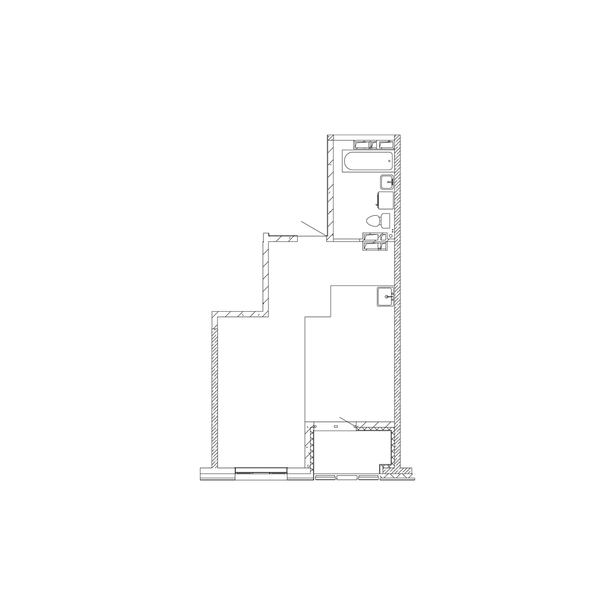 1-комнатная, 44.3 м², № 342 в Посейдония