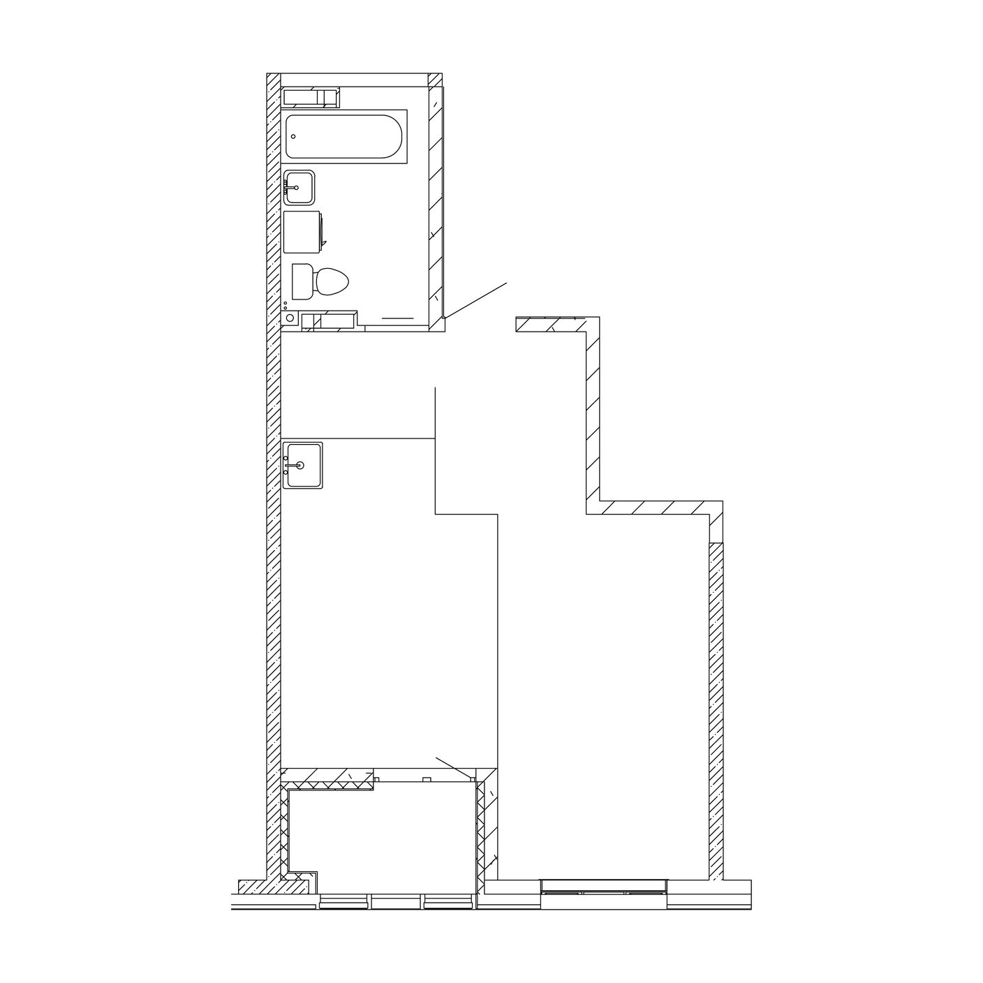 1-комнатная, 44.8 м², № 35 в Посейдония