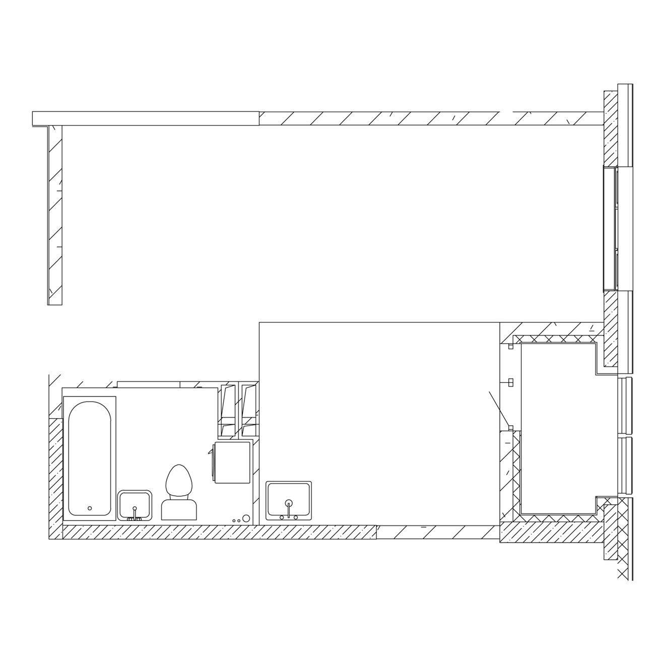 1-комнатная, 40.3 м², № 2 в Посейдония