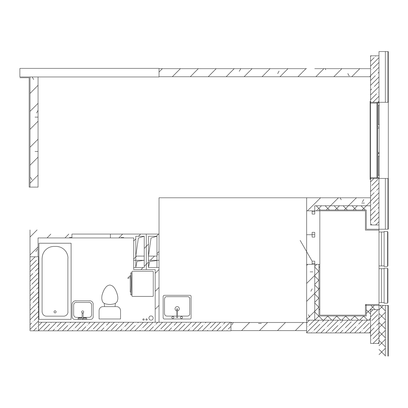 1-комнатная, 40 м², № 112 в Посейдония