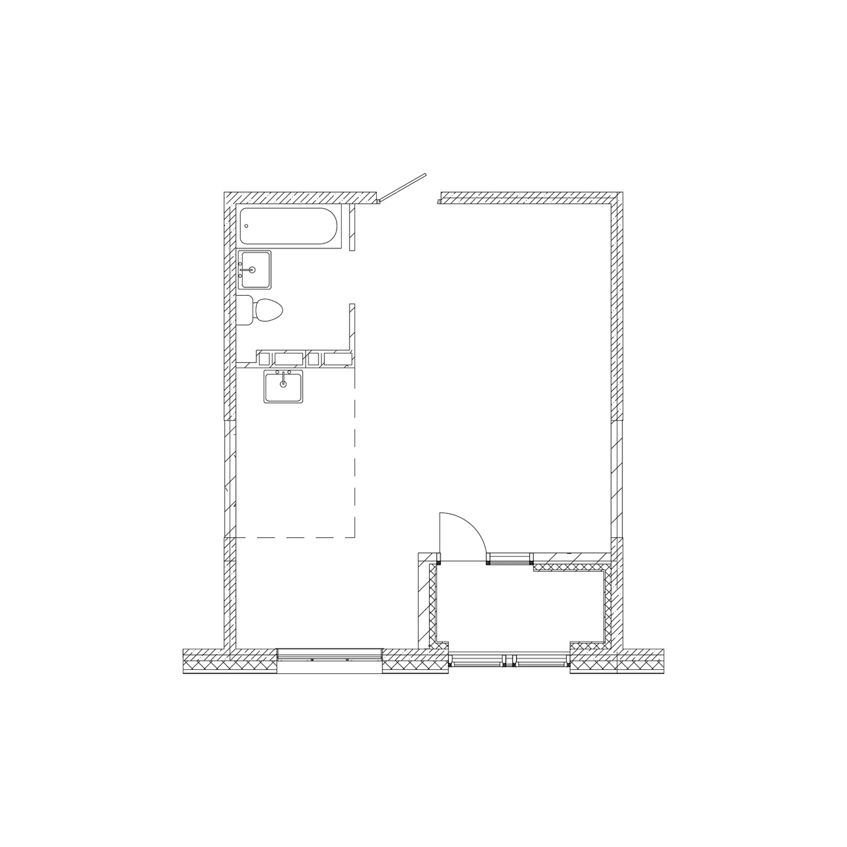 1-комнатная, 42.5 м², № 33 в Посейдония