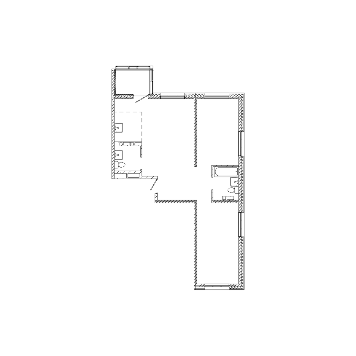 2-комнатная, 79.4 м², № 26 в Посейдония