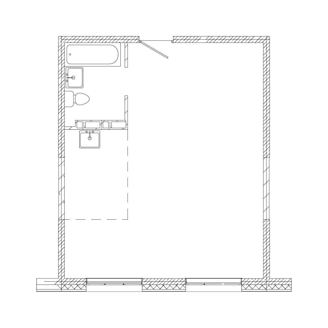 1-комнатная, 48 м², № 13 в Посейдония