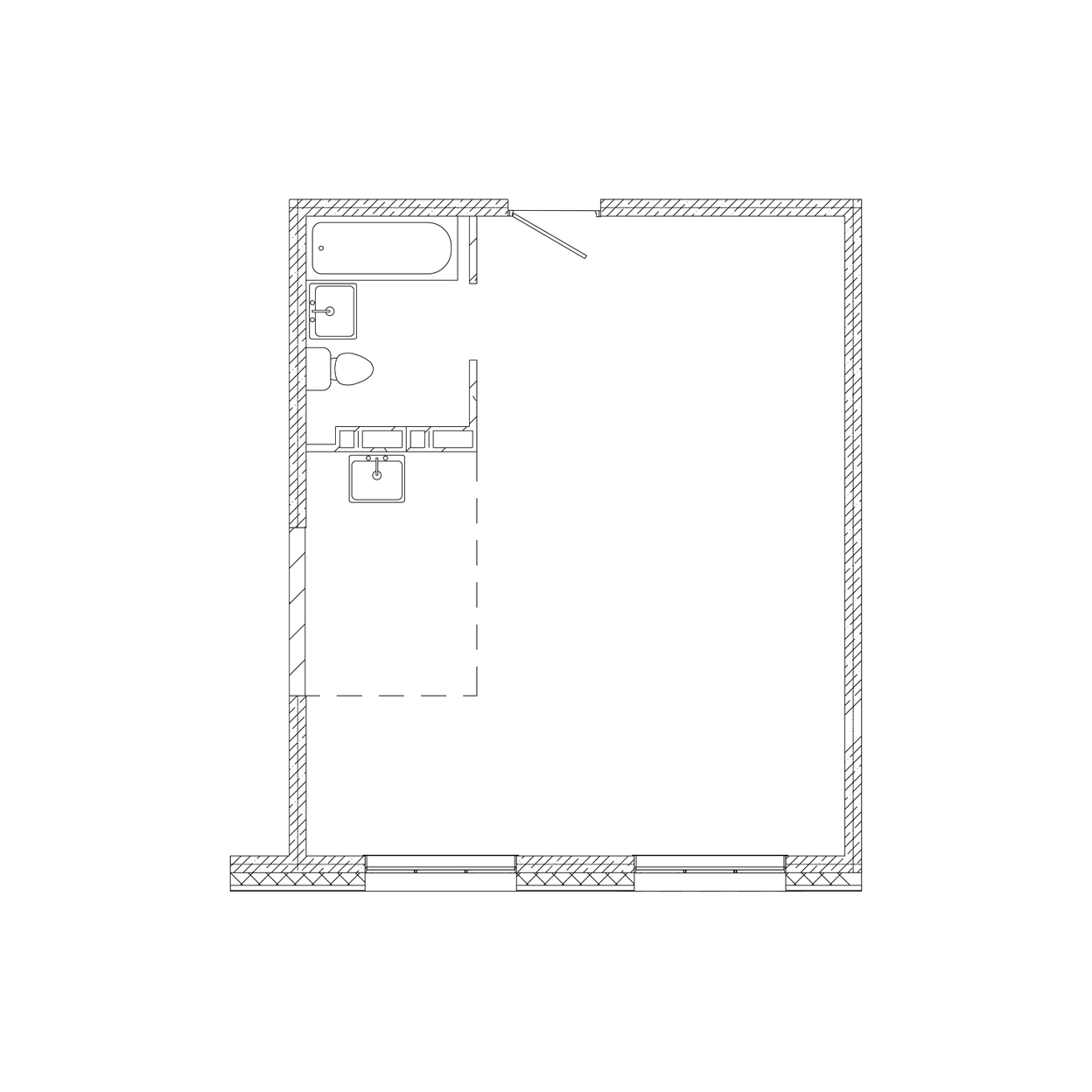 1-комнатная, 47.9 м², № 17 в Посейдония