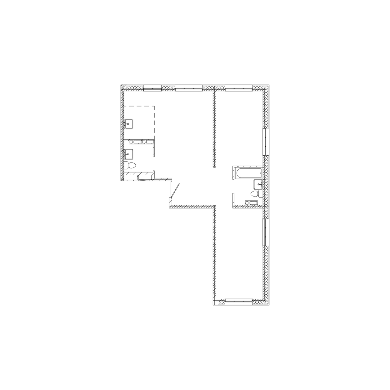 2-комнатная, 79.4 м², № 16 в Посейдония