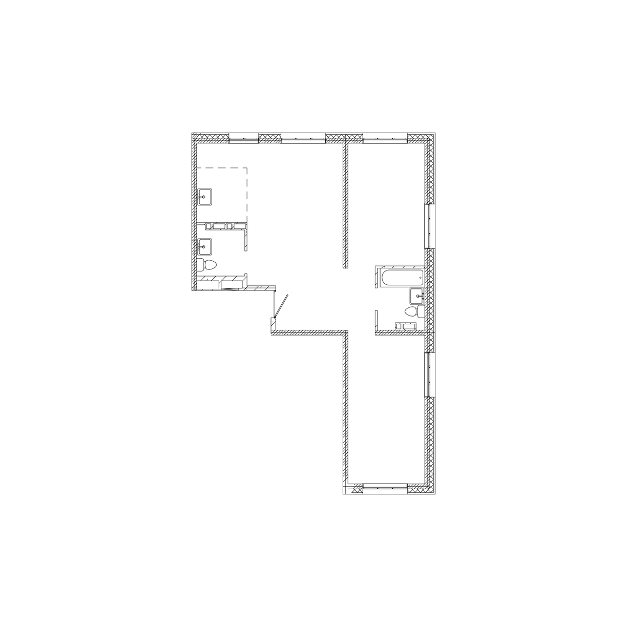 2-комнатная, 79.3 м², № 1 в Посейдония