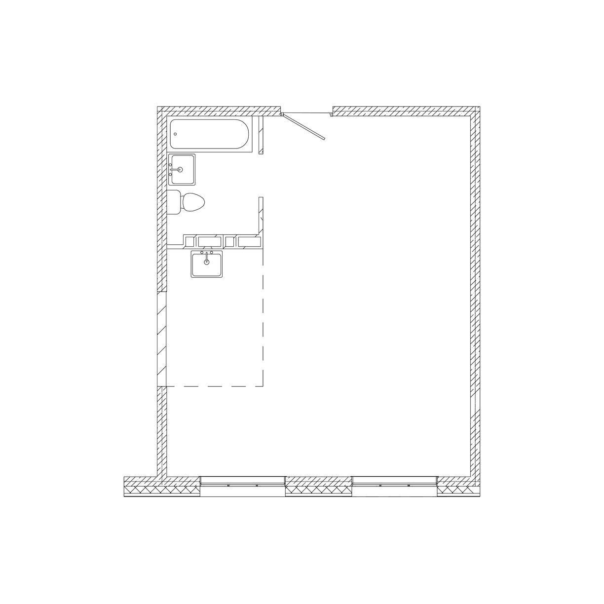1-комнатная, 47.9 м², № 2 в Посейдония