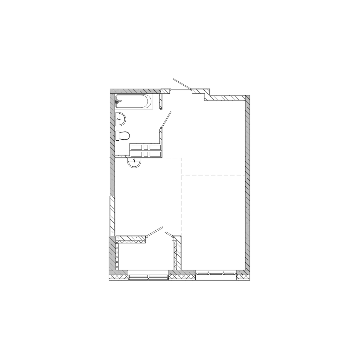 1-комнатная, 42.06 м², № 118 в Посейдония