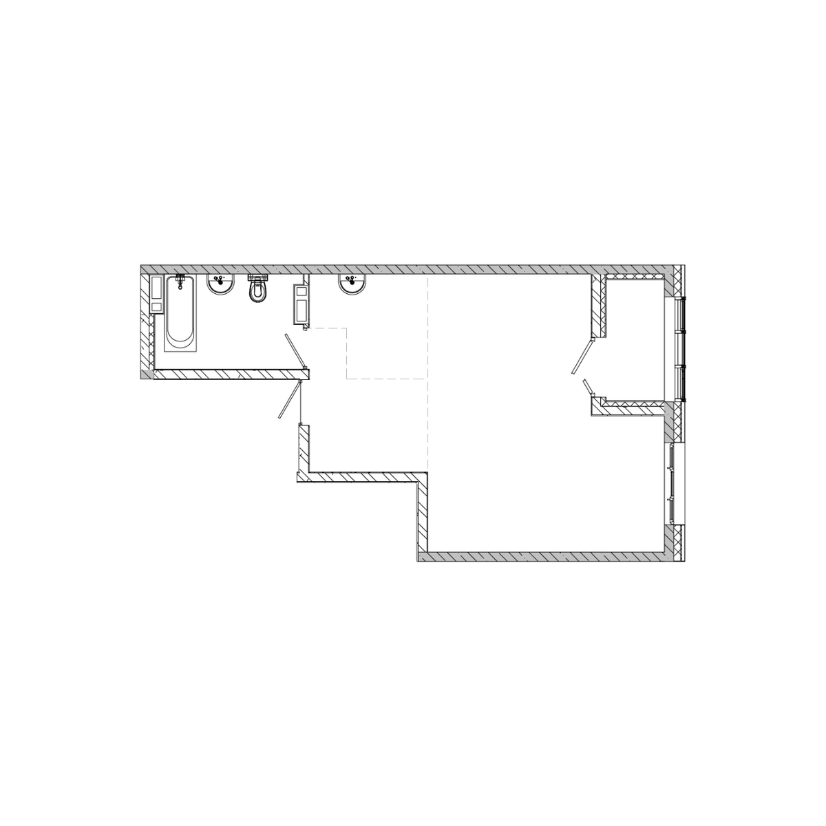 1-комнатная, 48.14 м², № 56 в Посейдония