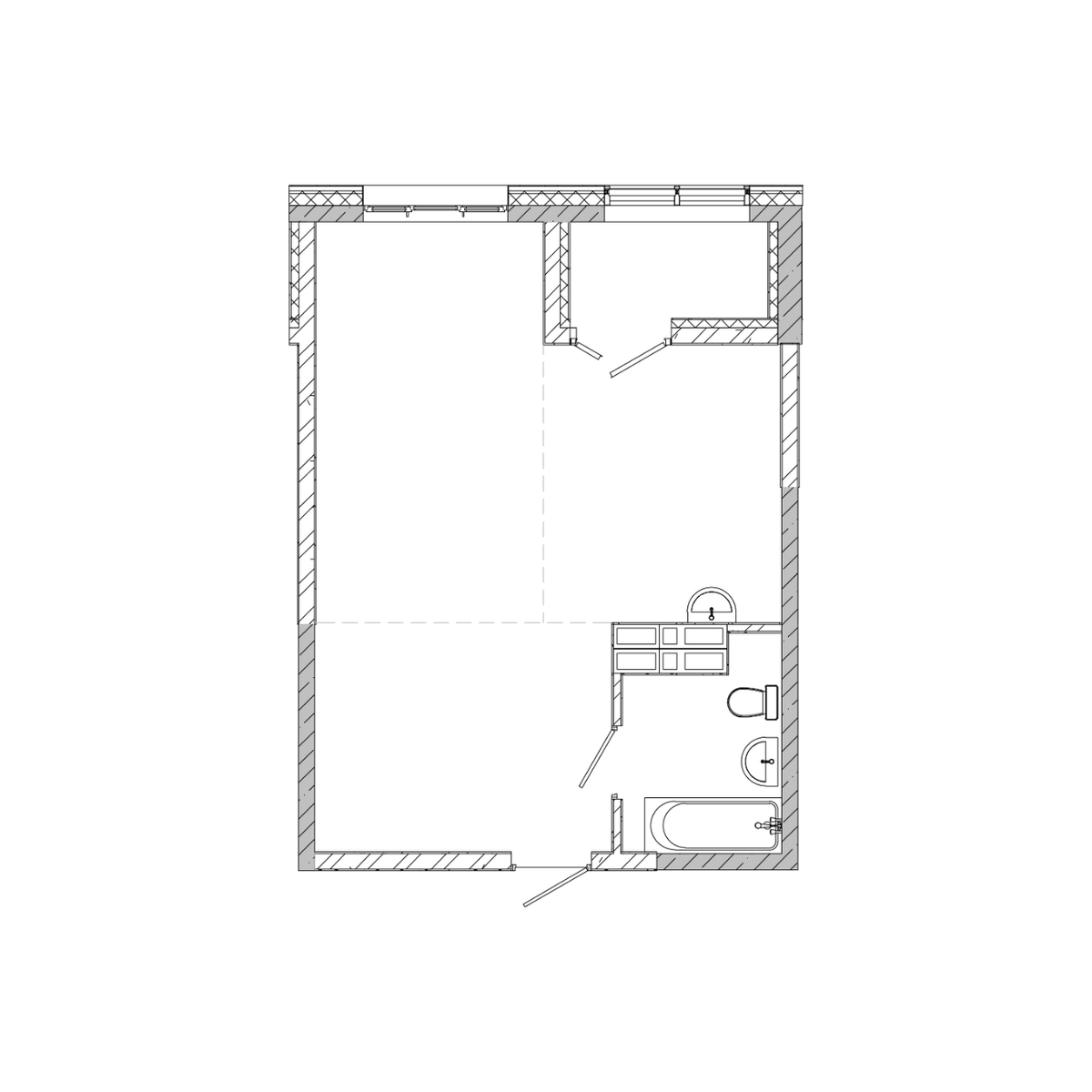 1-комнатная, 42.64 м², № 122 в Посейдония