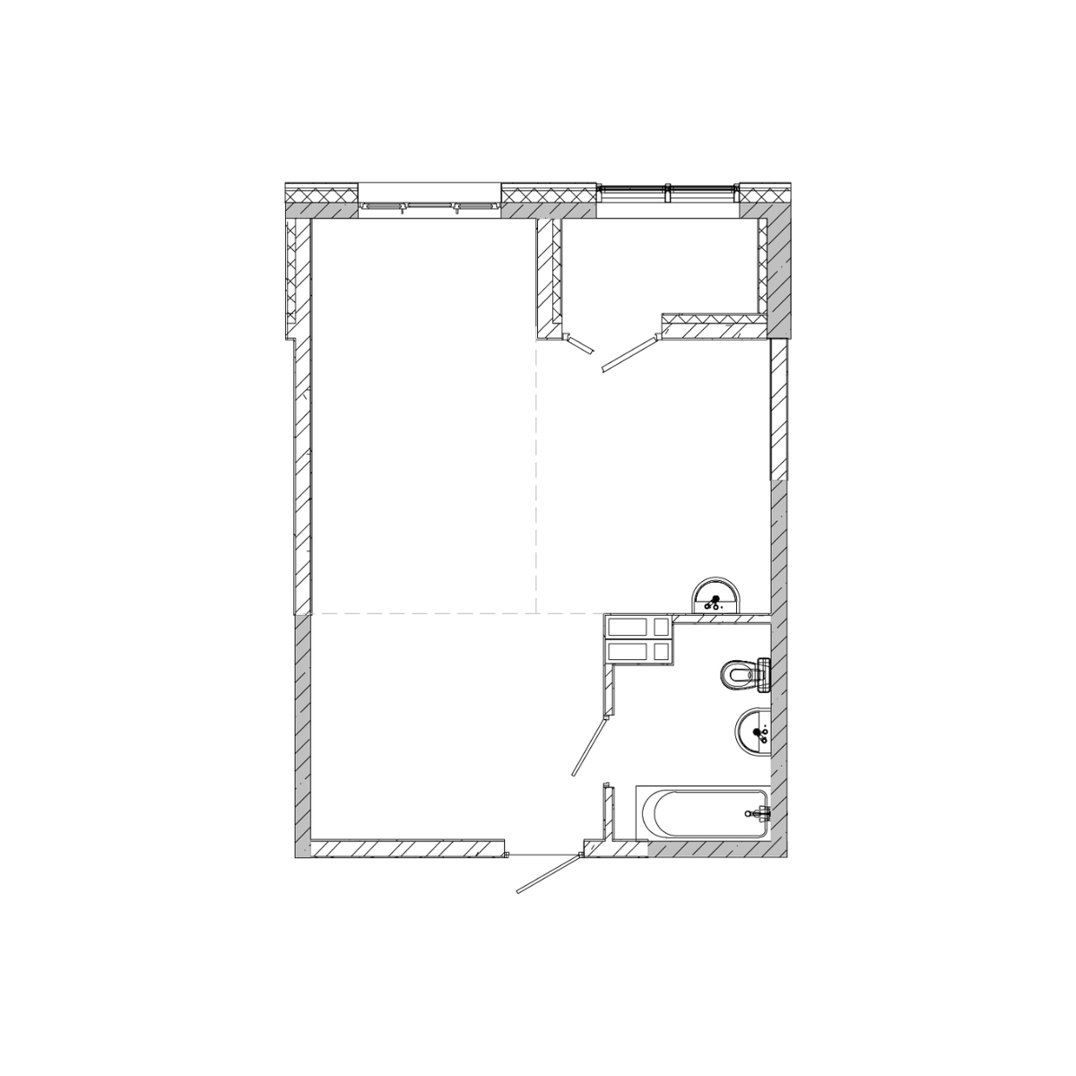 1-комнатная, 43.3 м², № 42 в Посейдония