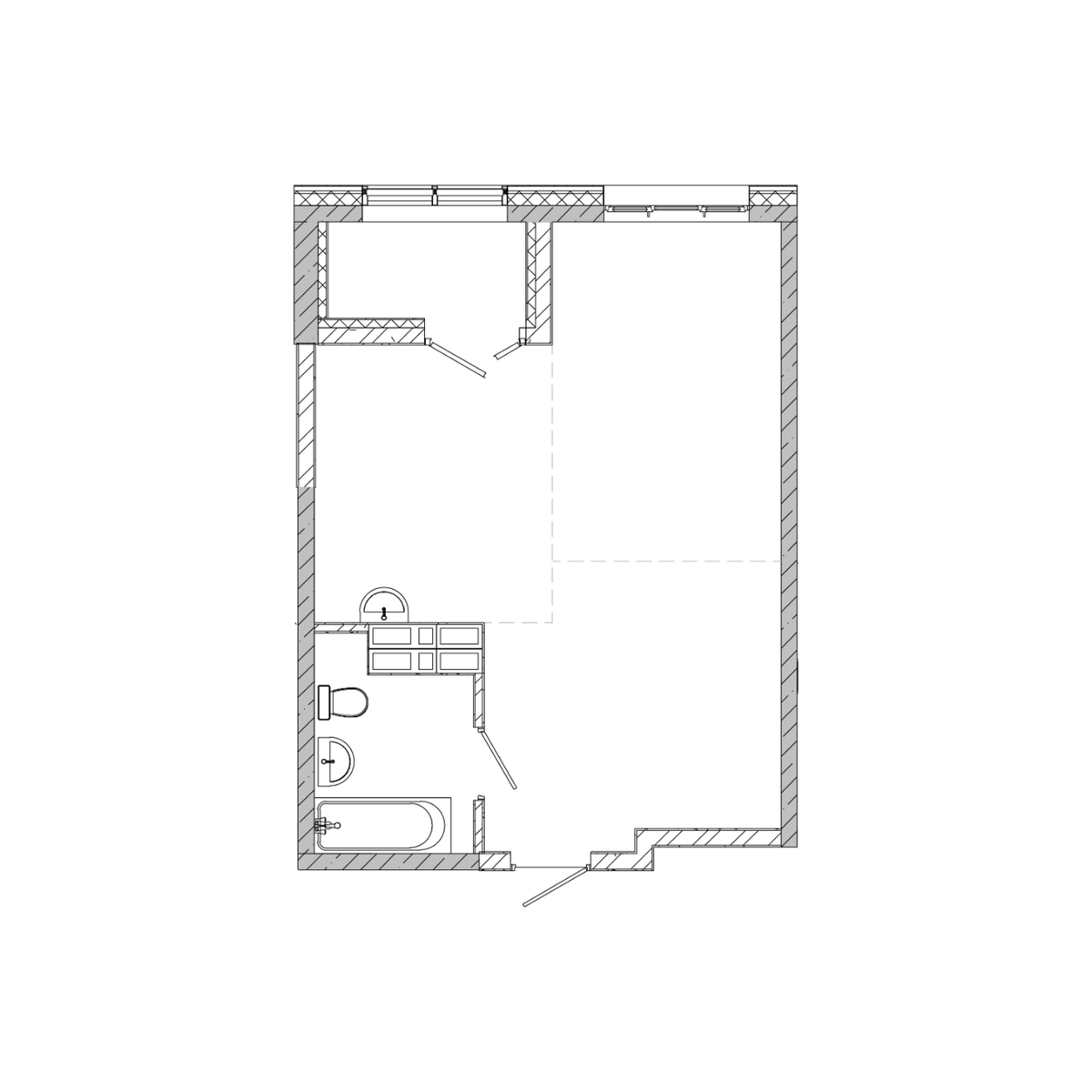 1-комнатная, 42.06 м², № 133 в Посейдония