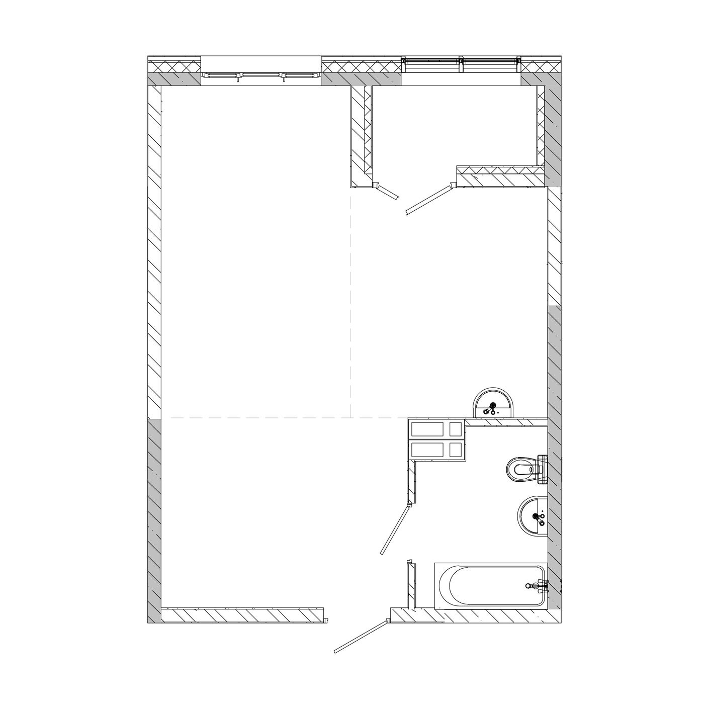 1-комнатная, 43.3 м², № 12 в Посейдония