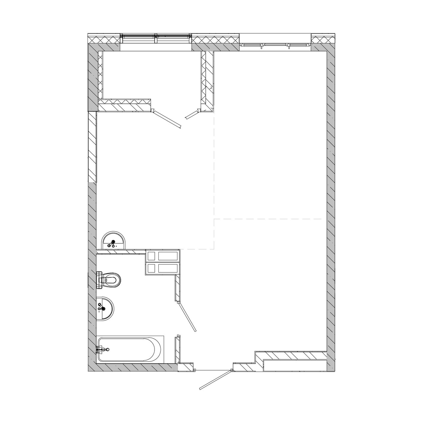 1-комнатная, 42.72 м², № 13 в Посейдония