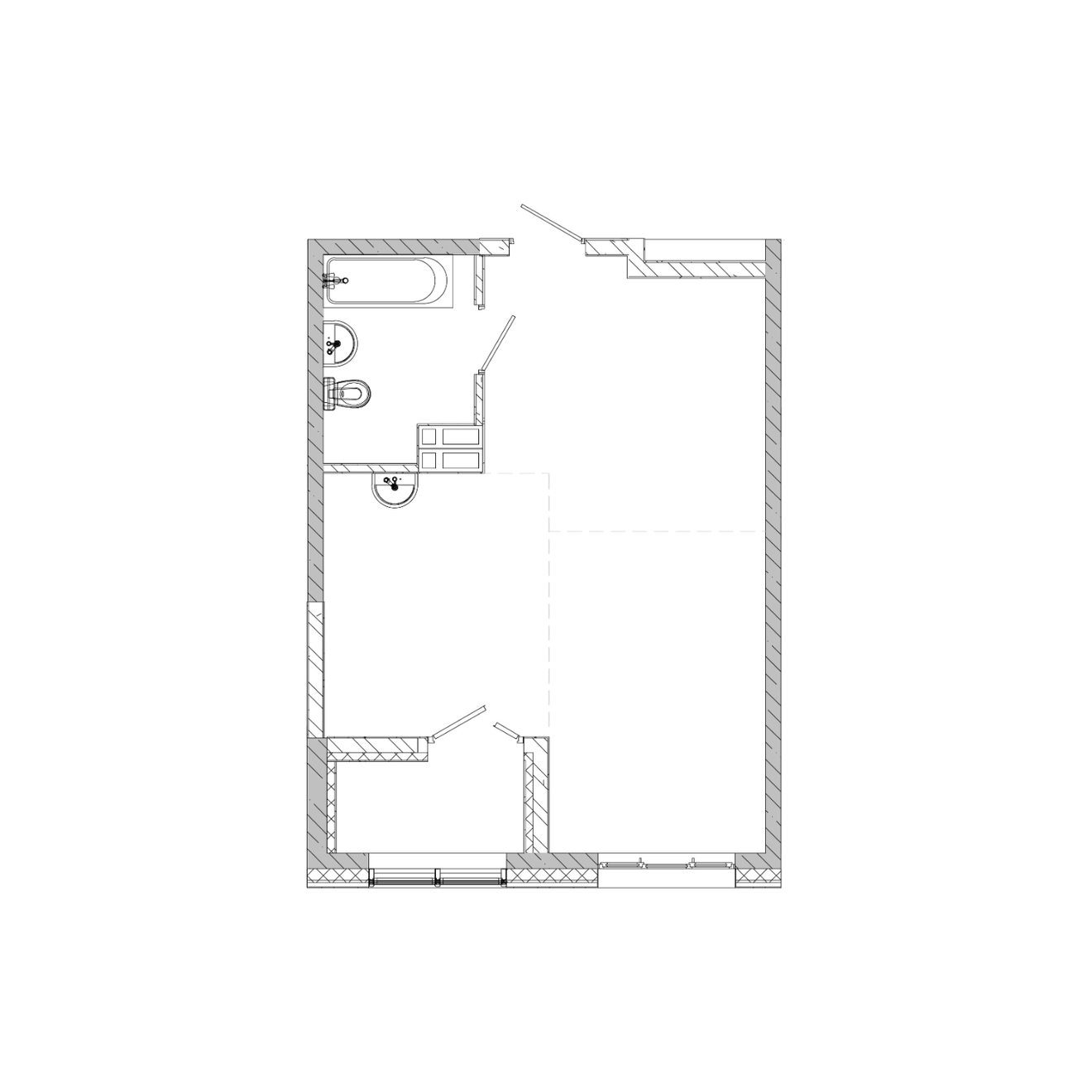 1-комнатная, 42.72 м², № 38 в Посейдония