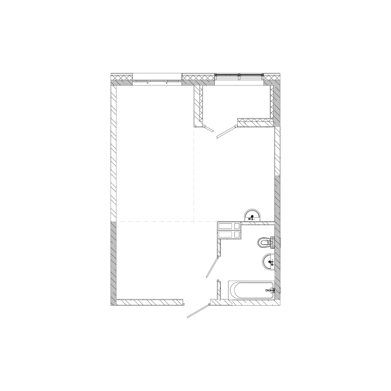1-комнатная, 43.3 м², № 102 в Посейдония