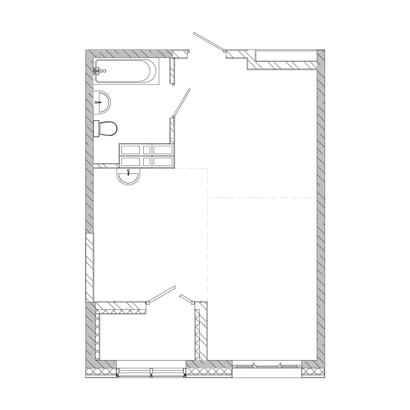 1-комнатная, 42.06 м², № 206 в Посейдония