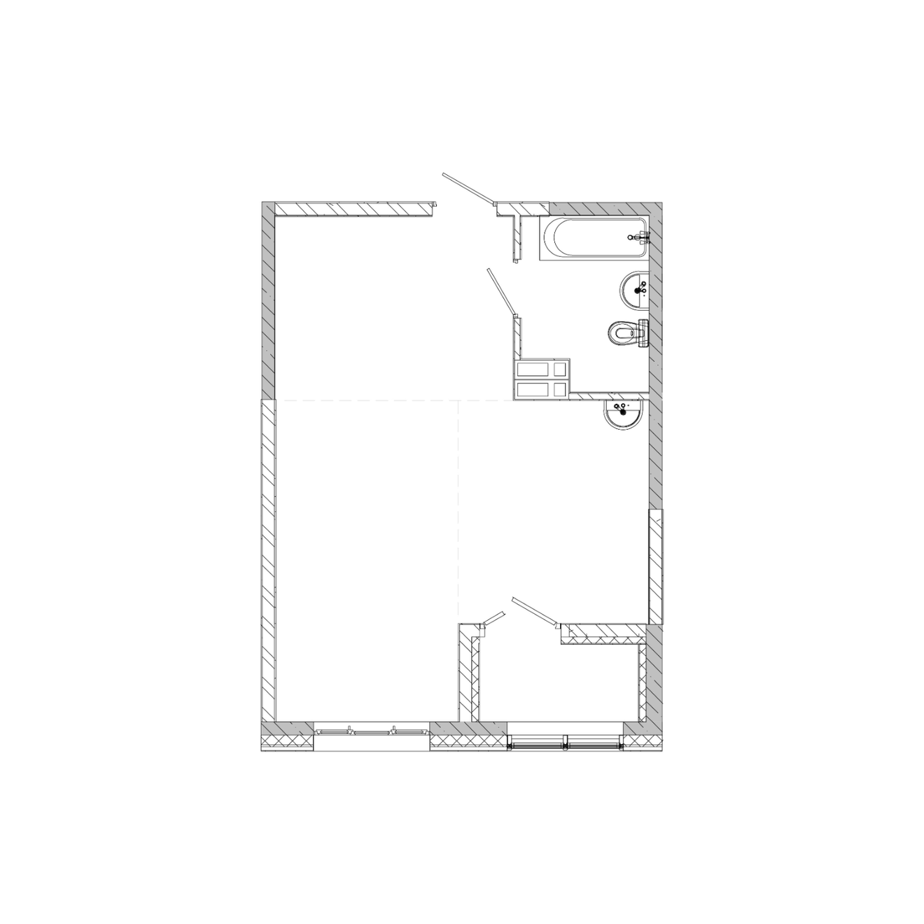1-комнатная, 43.3 м², № 39 в Посейдония