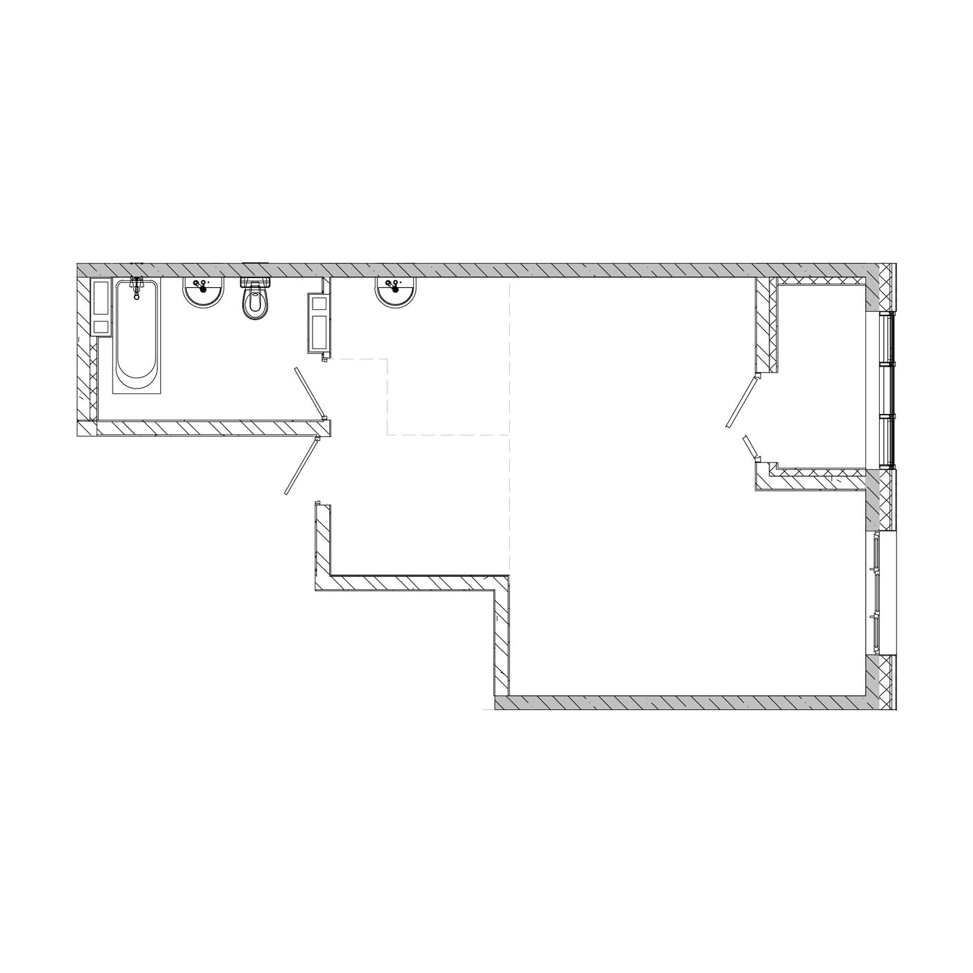 1-комнатная, 48.5 м², № 6 в Посейдония