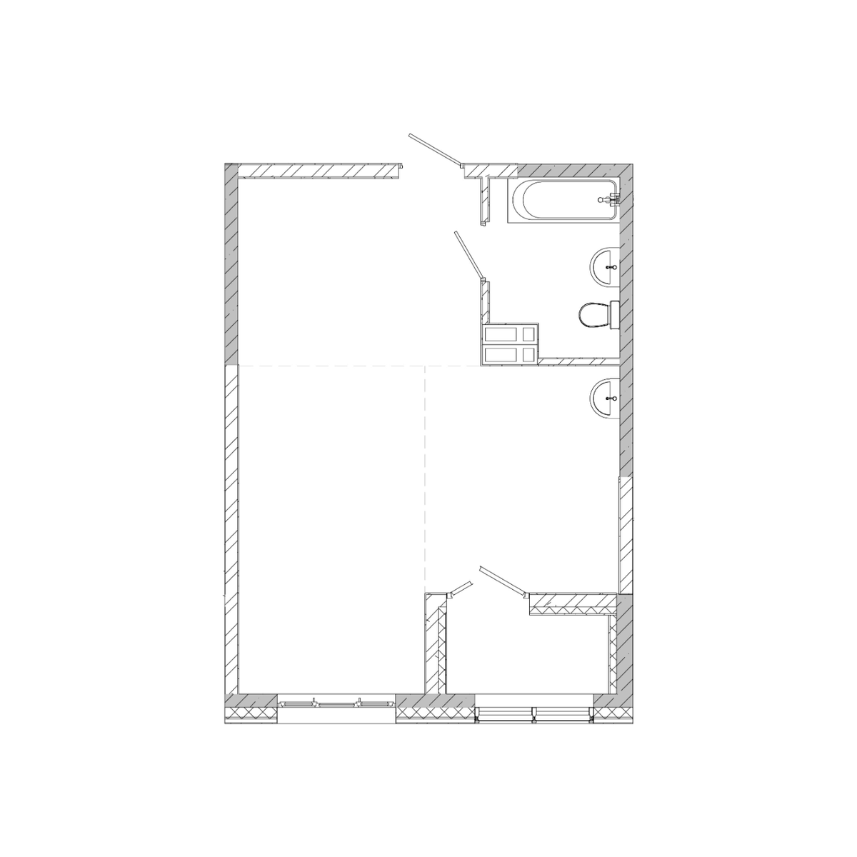 1-комнатная, 43.68 м², № 225 в Посейдония