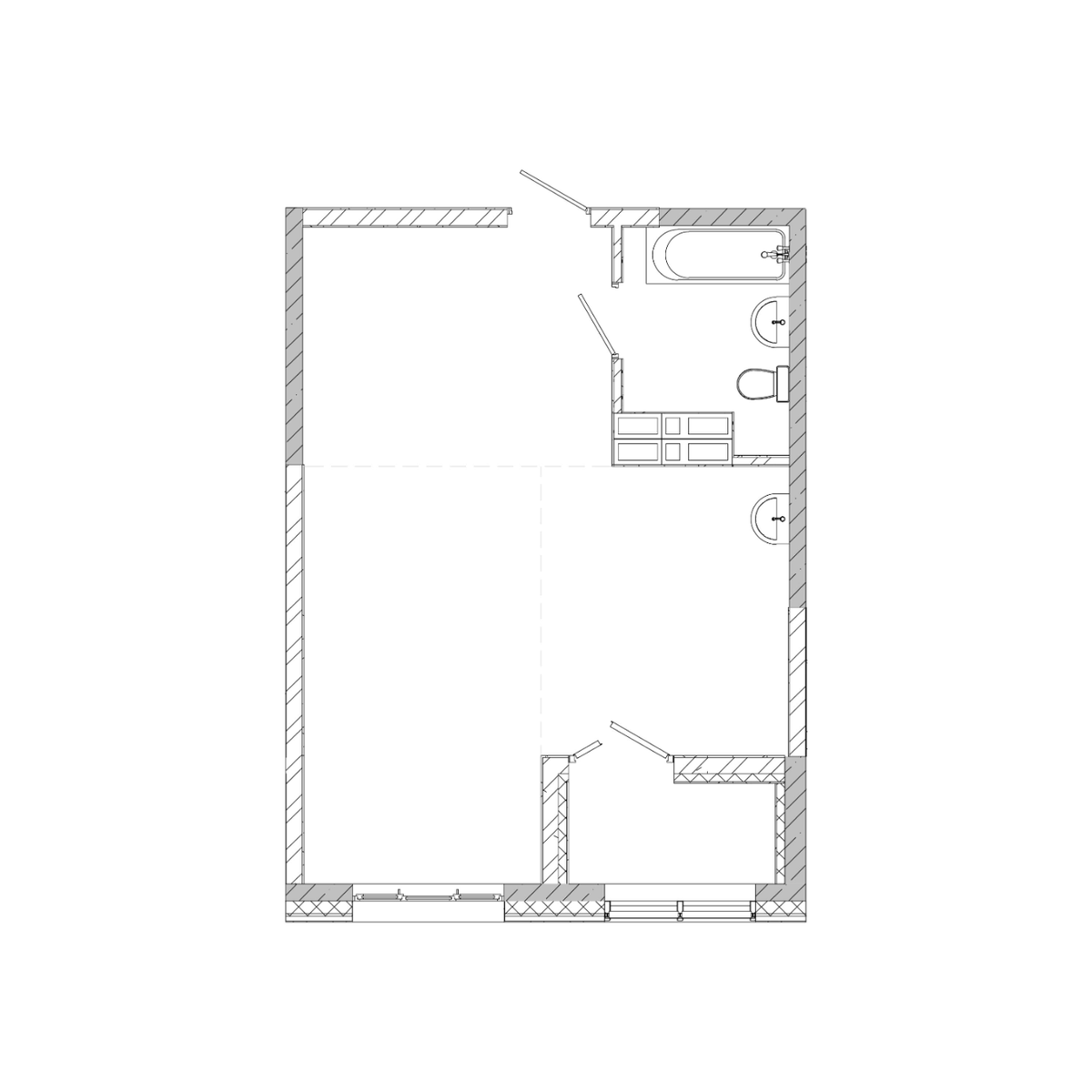 1-комнатная, 42.64 м², № 375 в Посейдония