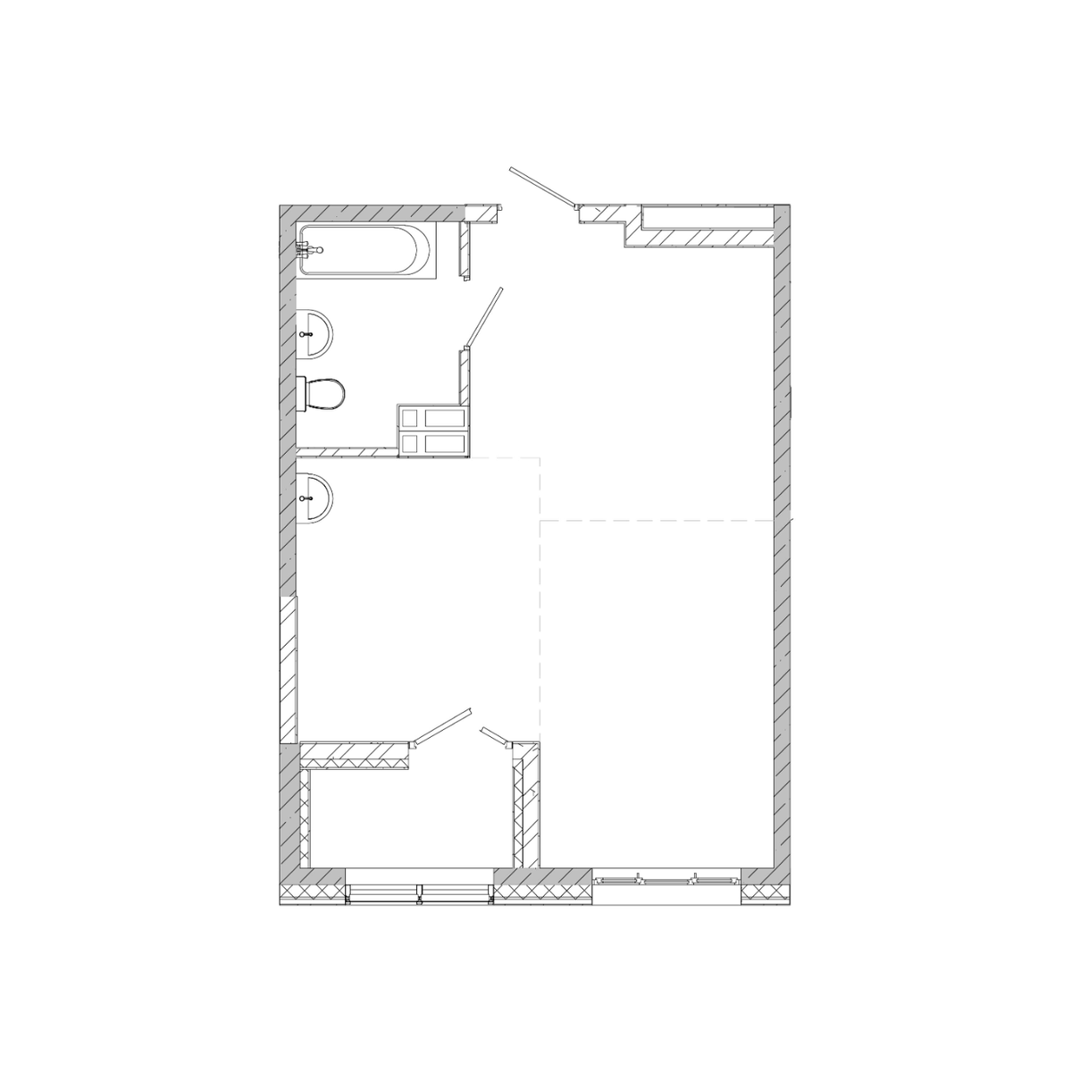 1-комнатная, 42.72 м², № 244 в Посейдония
