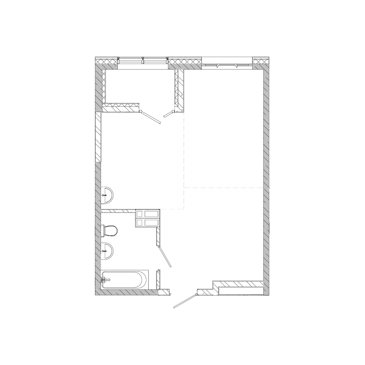 1-комнатная, 42.72 м², № 319 в Посейдония