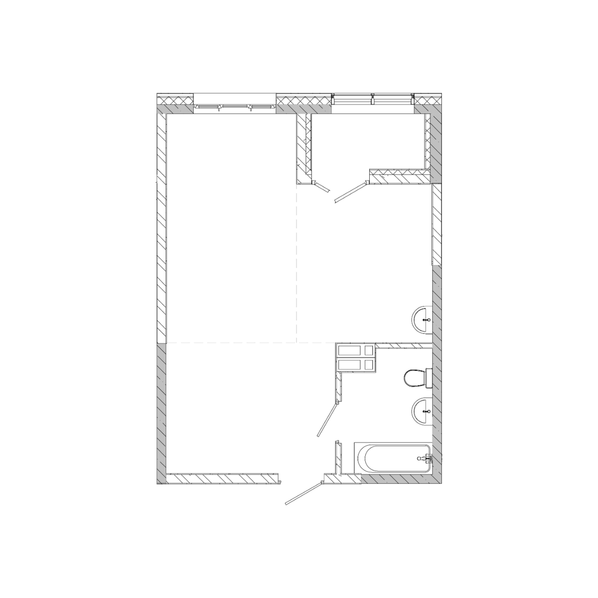 1-комнатная, 43.3 м², № 228 в Посейдония