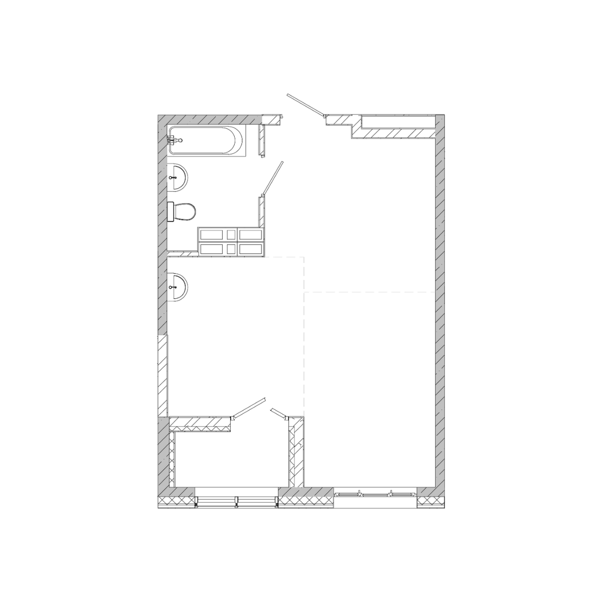 1-комнатная, 42.06 м², № 334 в Посейдония