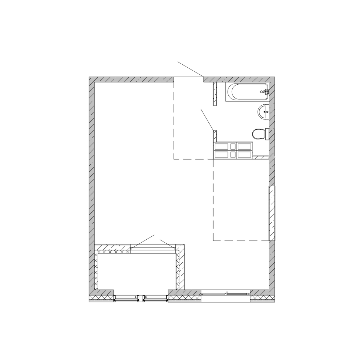 1-комнатная, 45.64 м², № 354 в Посейдония
