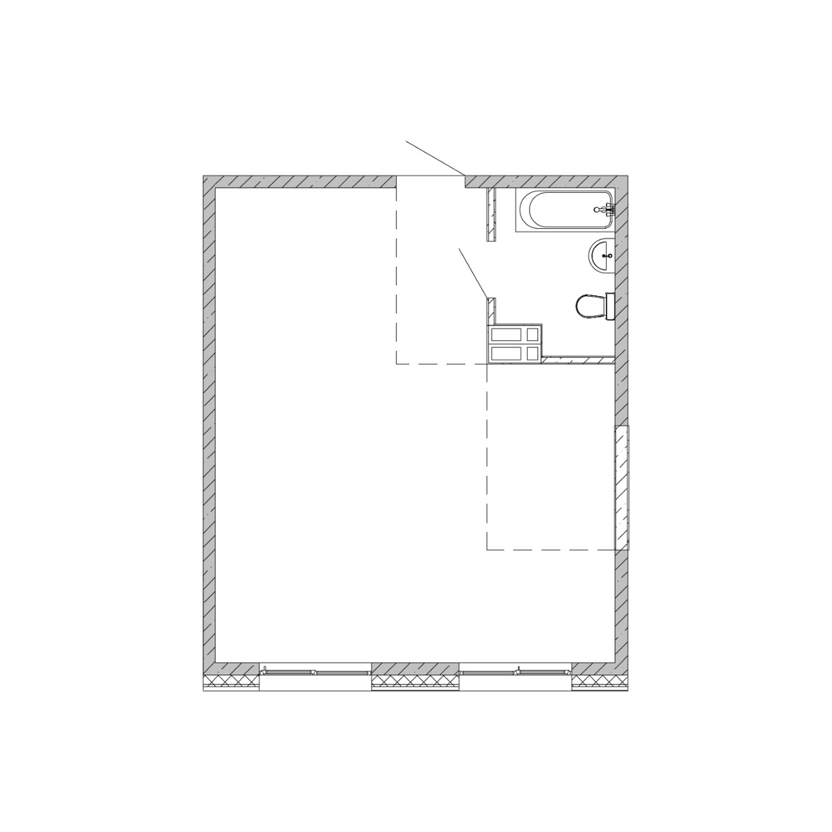 1-комнатная, 47.85 м², № 454 в Посейдония