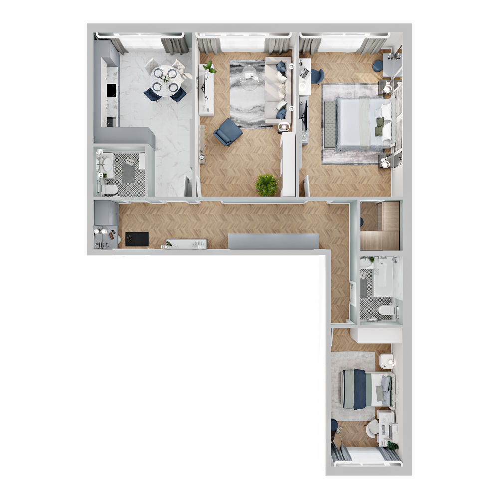 4-комнатная, 119 м², № 174 в Четыре Горизонта