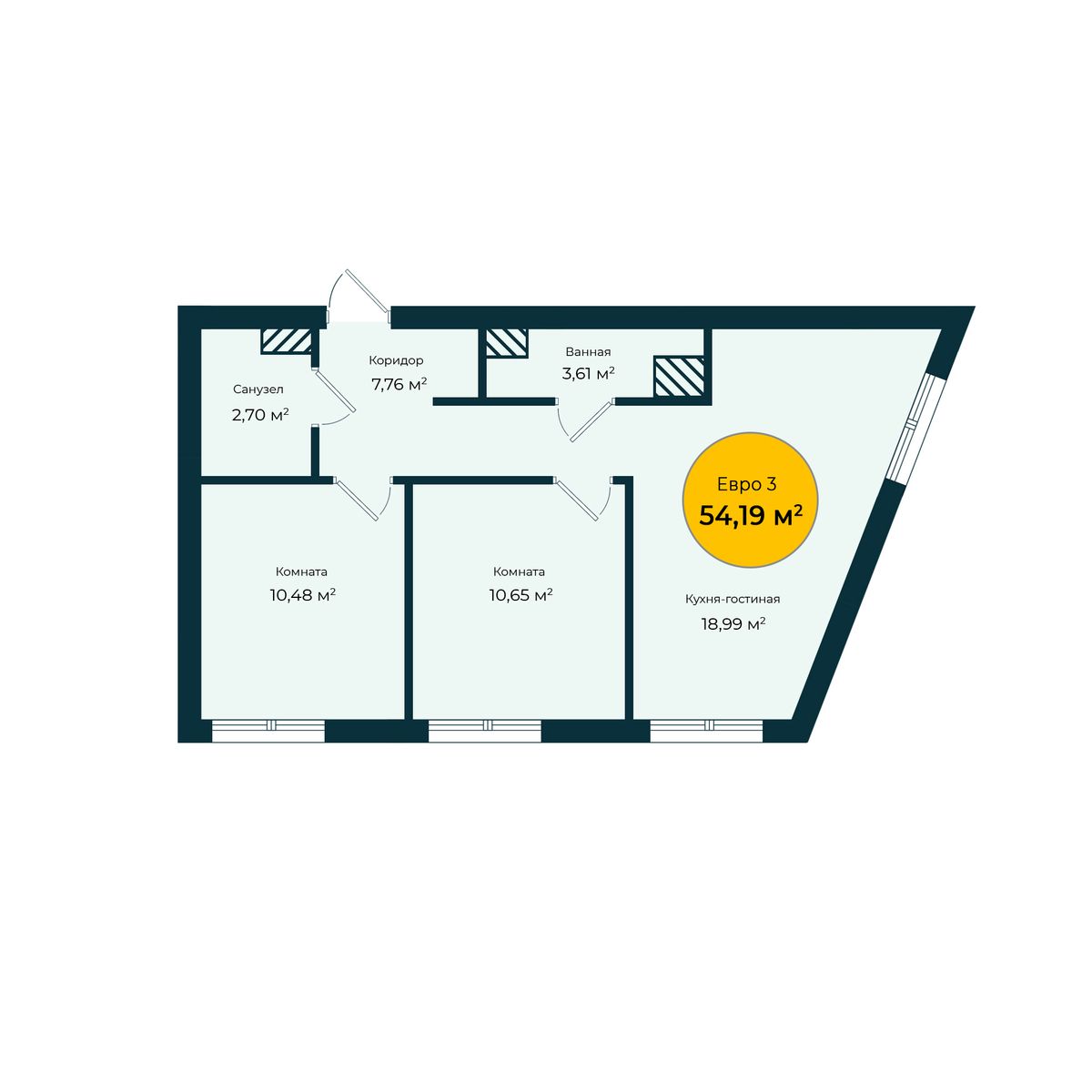 Планировка 2-комн.