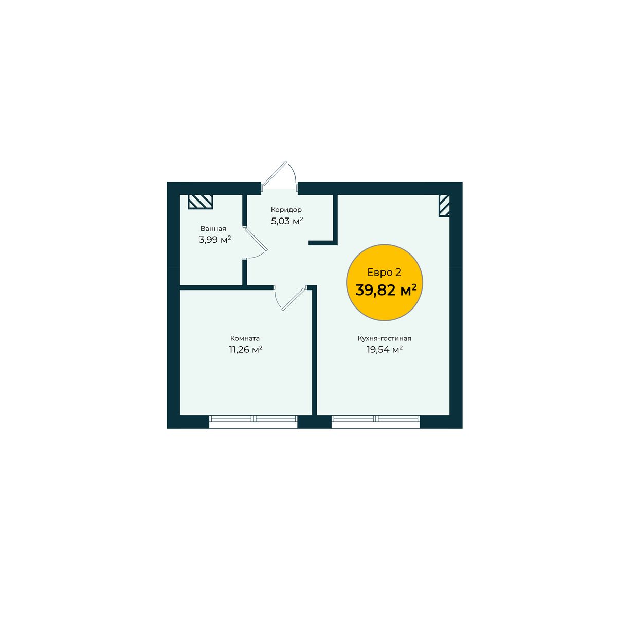 Планировка 1-комн.