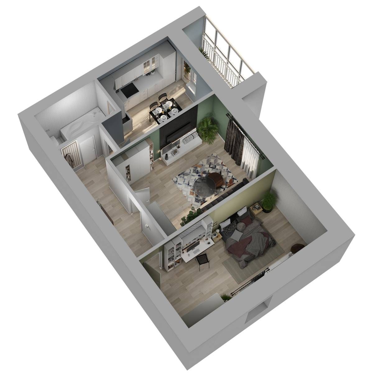 Планировка 2-комн. 8