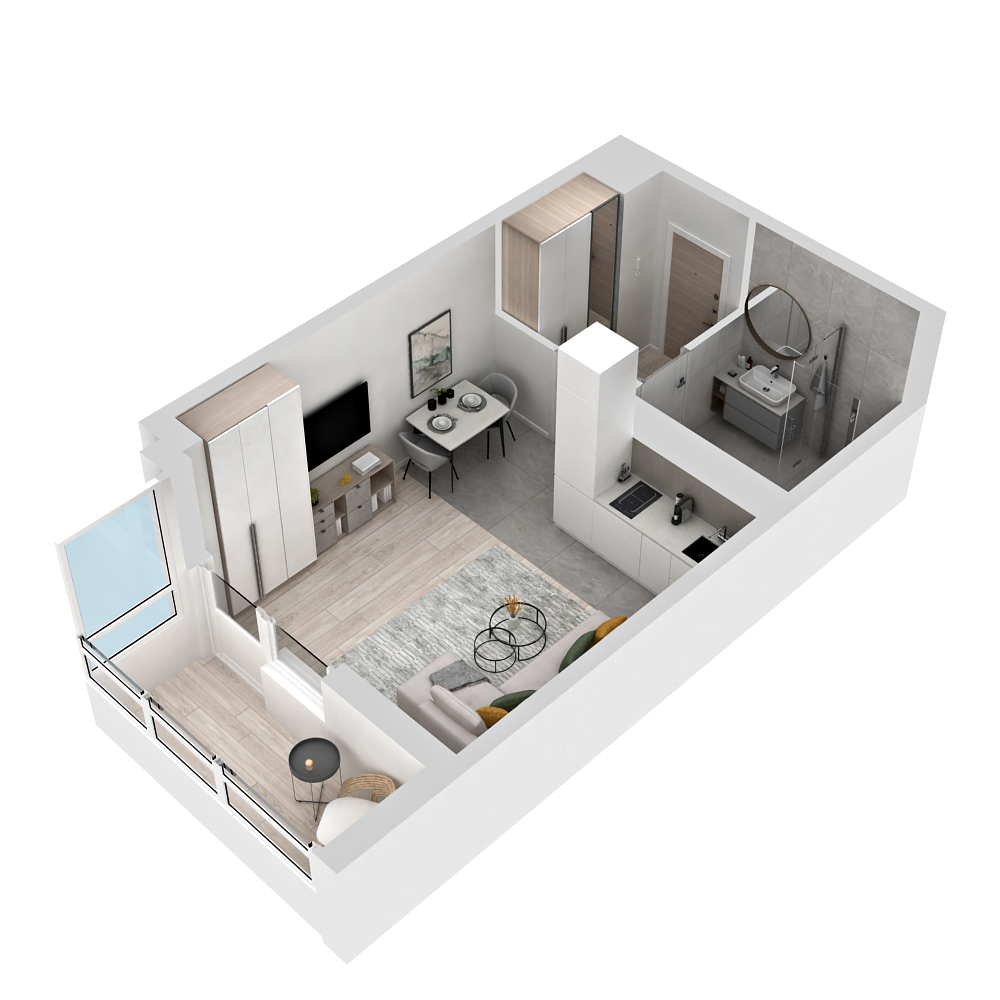 Планировка Студия 3