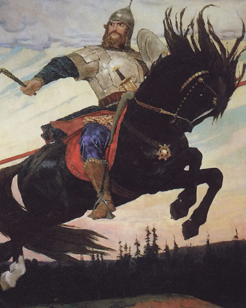 Василий Верещагин. Богатырский скок (фрагмент). 1914. Дом-музей В.М. Васнецова, Москва