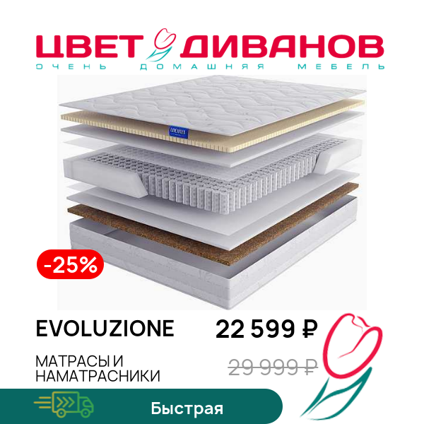 

Матрас Evoluzione, Evoluzione 80 x 200