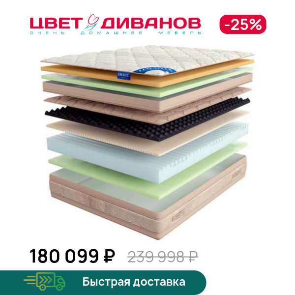 

Матрас Gloria Gold с топпером Latex 42, Gloria Gold с топпером Latex 42 140 x 200