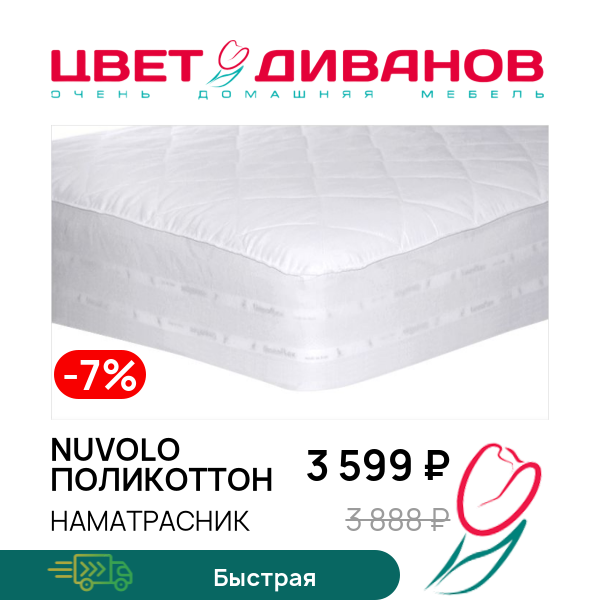 

Наматрасник Nuvolo поликоттон, Nuvolo поликоттон