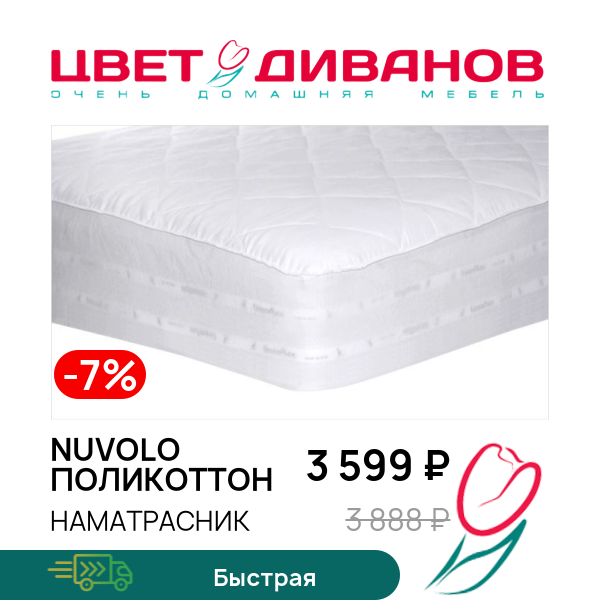 

Наматрасник Nuvolo поликоттон, Nuvolo поликоттон