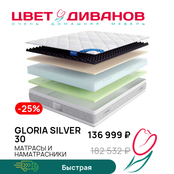 

Матрас Gloria Silver 30, Gloria Silver 30 140 x 200