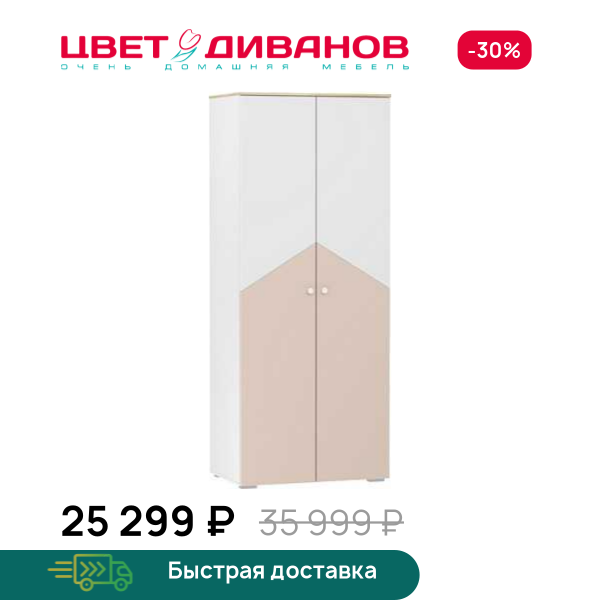 Шкаф для одежды Бэмби НМ 041.42