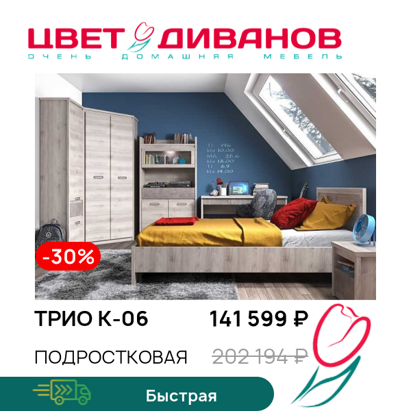 

Подростковая Трио К-06, Каштан найроби/оникс, Трио К-06